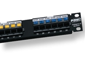 AMP XG Category 6A Patch Panel, Unshielded, 24-Port, SL